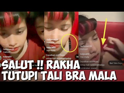 RAKHA TUTUPI TALI BRA MALA SAAT LIVE #rakhamala  PART2