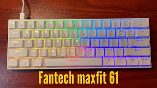 fantech maxfit 61 mechanical keyboard unboxing