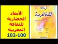 تحضير نص الأبعاد الحضارية للثقافة المغربية ص 100 102 في رحاب اللغة العربية الثانية إعدادي