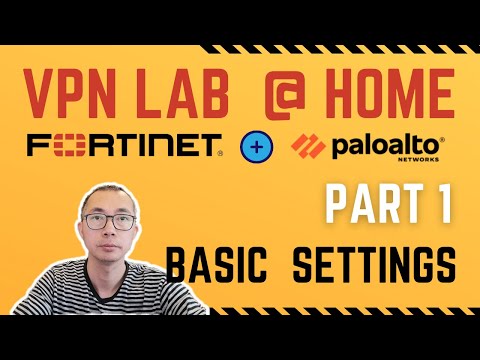 Create a Home VPN Lab Between Palo Alto and Fortigate Firewalls (Part 1) - Basic Environment Setting