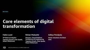 AWS re:Invent 2022 - Core elements of digital transformation (RET301)