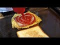 韓国の屋台｜南大門のハムチーズトーストHam Cheese Toast at Namdaemun Market in Korea