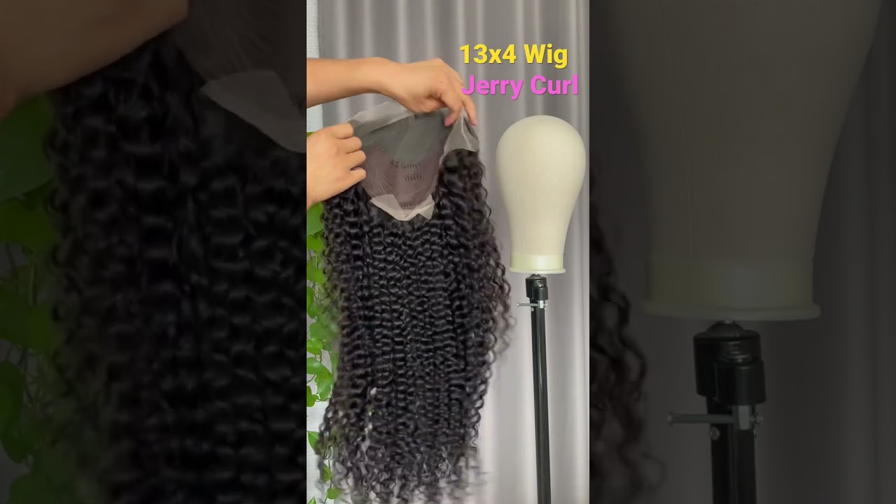 13x4 Lace Wig Jerry Curl 28 Inch Thin HD Transparent Lace 