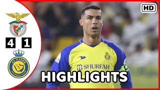 Benfica vs Al Nassr 4 1 All Goals & Extended Highlights 2023 Ronaldo X De Maria 🔥