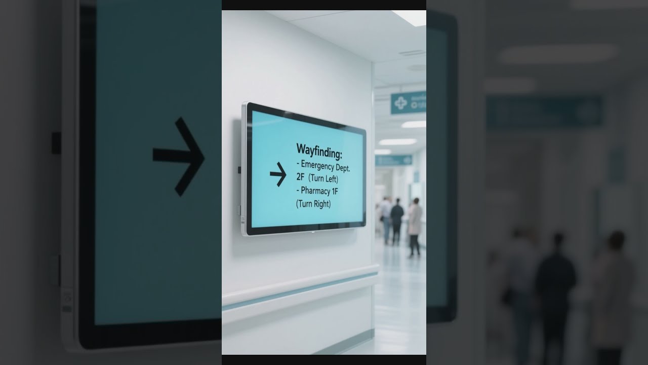 Digital Signage Wall Mounted Solution For Hospital Digitalsignage Innovation