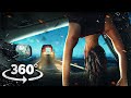360 CAR CRASH WITH GIRLFRIEND ON RAILWAY TRACKS ON THE BEACH - Survive and Escape 4k VR 360 Video