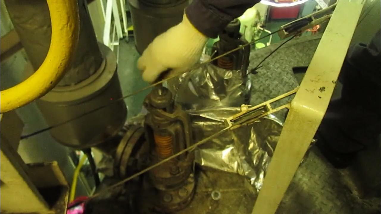 Boiler safety valve gagging and testing in dry dock MV Kerkyra at
