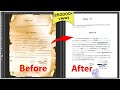 How to clean any document in photoshop  scanned document ko saaf kaise karen   photoshop in hindi