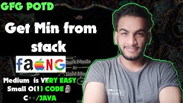 Get Min from Stack | gfg potd | 27-02-25 | GFG Problem of the day