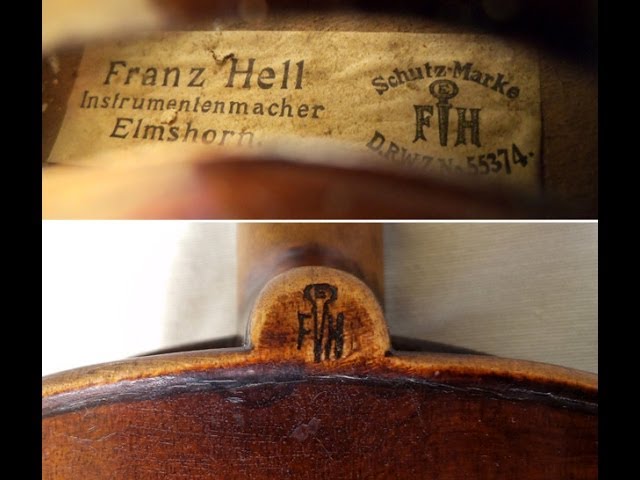 FINE OLD GERMAN VIOLIN Franz Hell ANTIQUE MASTER バイオリン
