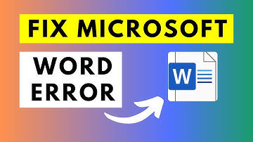How to Fix the "Error Word Experienced an Error Trying to Open the File"