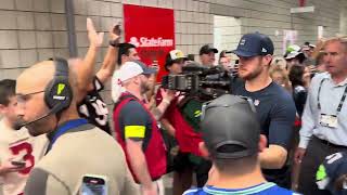 Sam Darnold - Seahawks - walking by after TNF 