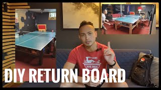How To Build A Return Board For Table Tennis Simple Method