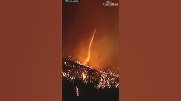 Fire tornado forms in California wildfire
