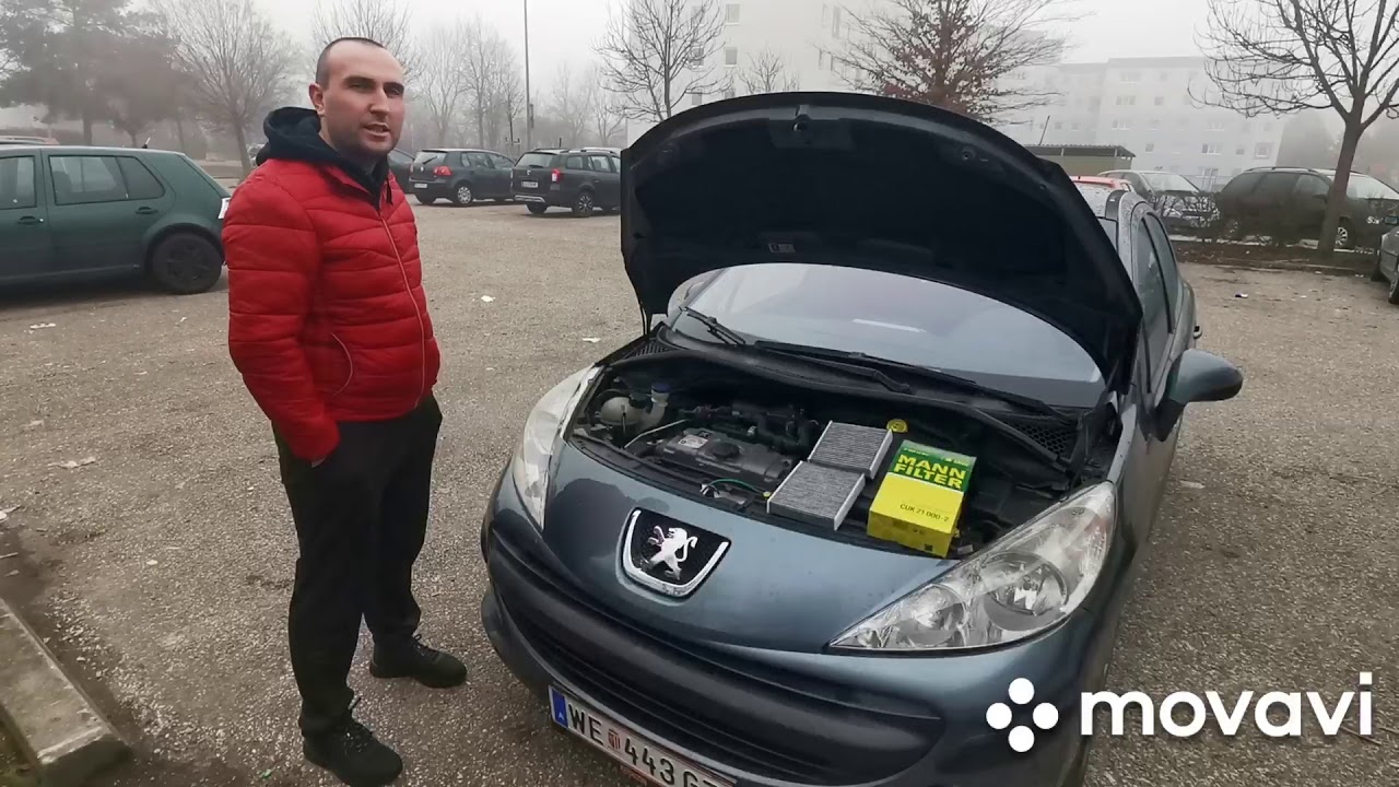 Peugeot 207 Innenraumfilter Pollenfilter wechseln Wymień