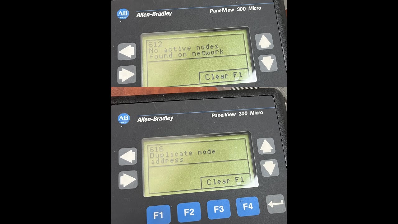 Allen Bradley Micrologix 1200 PLC Serial Comm. with Panelview Plus 600 HMI DH-485 Setup 616 612