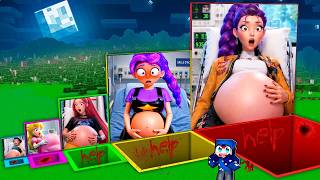 NE CHOISISSEZ PAS LA MAUVAISE FILLE ENCEINTE SUR MINECRAFT ! Rumi, Lily Lovebraids, Peach, Mira