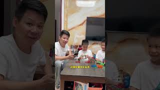 Every sentence makes sense, every sentence touches your heart, twins, funny father and son, fami