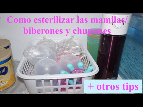 CÓMO ESTERILIZAR LOS BIBERONES/MAMILAS/CHUPONES