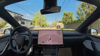 Raw 1x: Another day, another hour long commute handled by Tesla Self-Driving @WholeMars