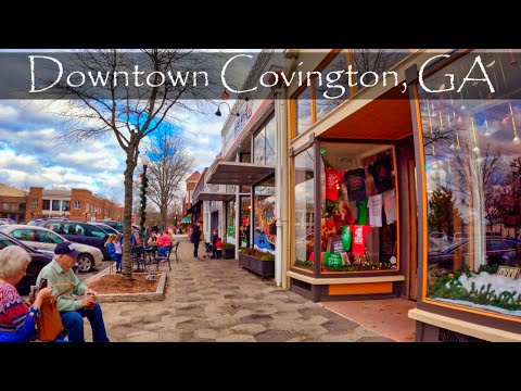 Covington, GA - Downtown Walking Tour - 4K USA