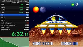 Math Blaster Addition% 12:10