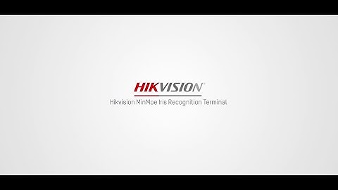 Hikvision MinMoe Iris Recognition Terminal