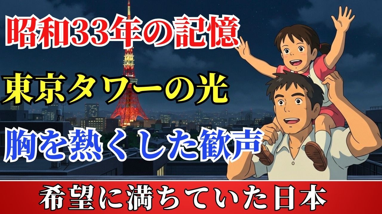 東京タワーが完成したあの日、日本は何を夢見ていましたか？昭和33年、あなたの一番大切な思い出は何ですか？