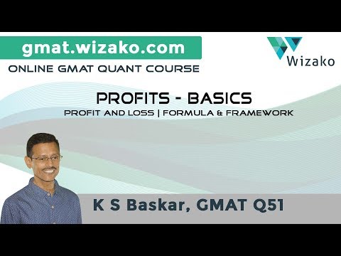 gmat profits discounts lesson 1 percent profit loss profit or loss formula
