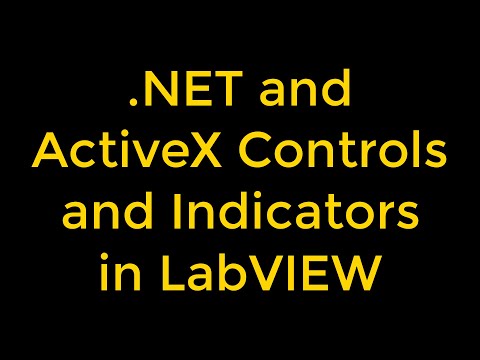 .NET and ActiveX Controls and Indicators in LabVIEW
