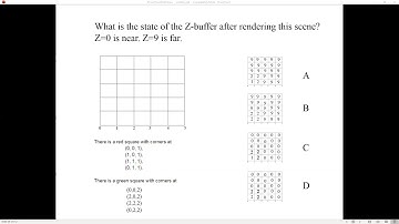 Depth Buffer Sample Problem