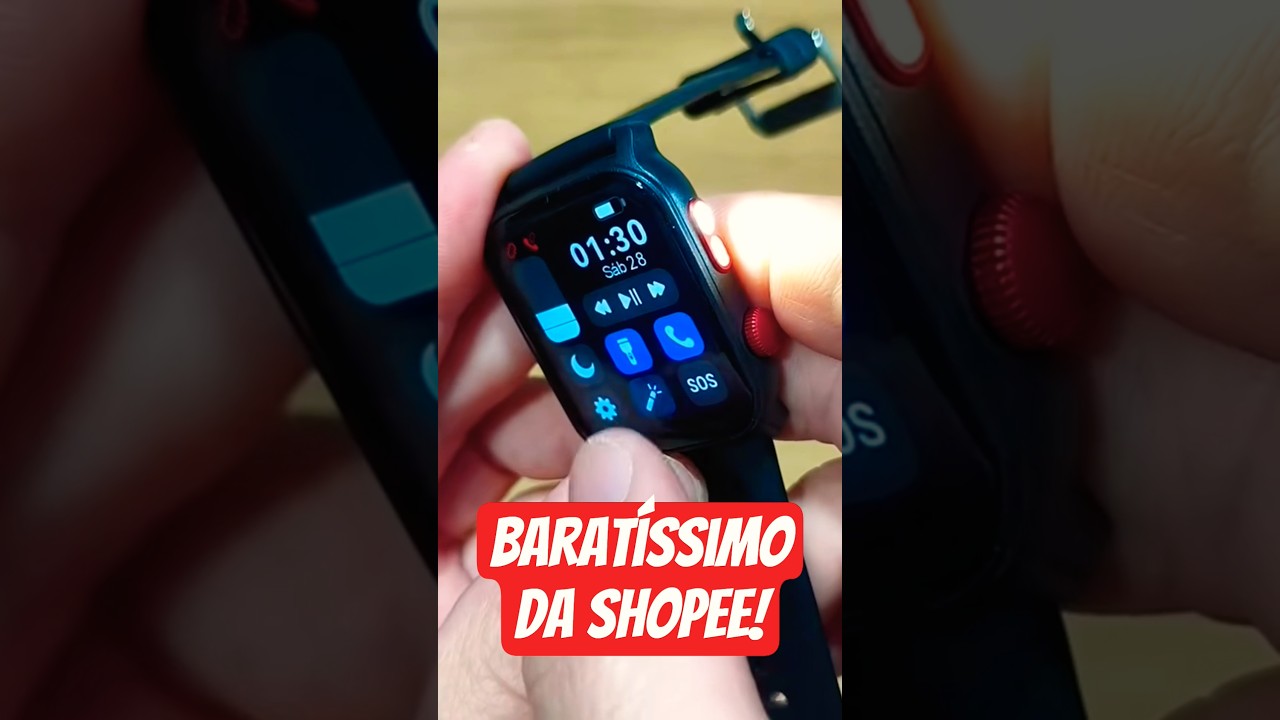 Smartwatch Extremamente Barato da Shopee com Lanterna Led! HT23 #shopee #aliexpress #esportes #tech