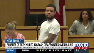 Parents of teen killed in crash disappointed over ruling