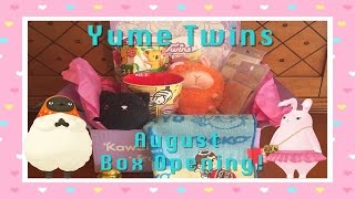 Yume Twins August Box Opening (^_^)