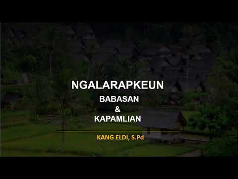 Babasan & Kapamalian- Bahasa Sunda-Kelas 9