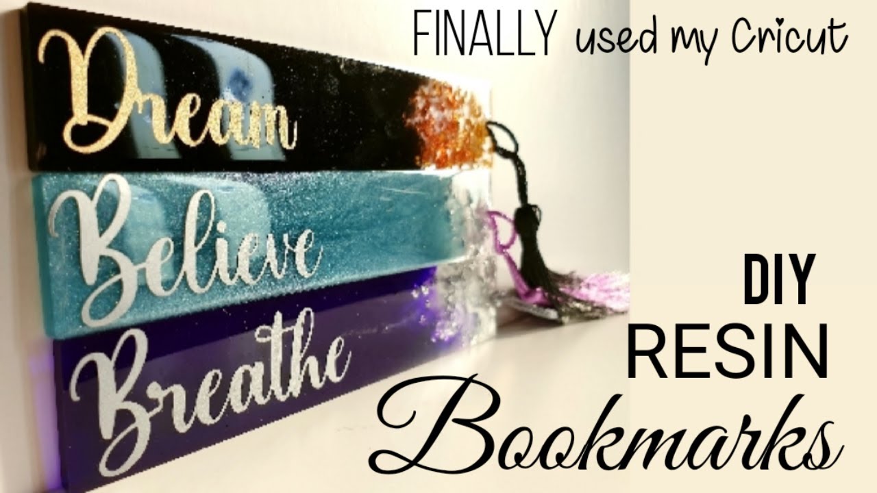 Epoxy Resin Bookmarks and using my Cricut *first time on my channel