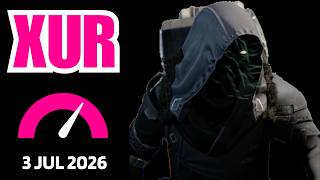 Where is XUR Today Destiny 1 D1 XUR Location and Official Inventory and Loot 3 Jul 2026, Jul/3/26