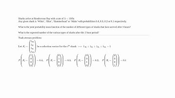 Combining and Dividing Poisson Processes Sharks Example