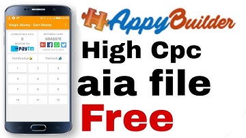 Appybuilder high cpc earning app aia file free| aia file free