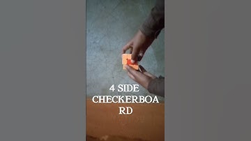 4 SIDE CHECKERBOARD PATTERN ON CUBE #cube #shorts #youtube #shortsfeed #shortvideo #ytshorts
