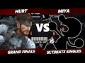Kagaribi 12 grand finals  miya game  watch vs hurt snake smash ultimate  ssbu