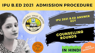 IPU B.ED 2021 ANSWER KEY #IPU#ENTRANCE#ADMISSION#CUCET#ANSWERKEY