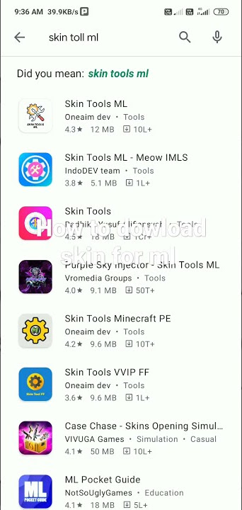 ML skin hack