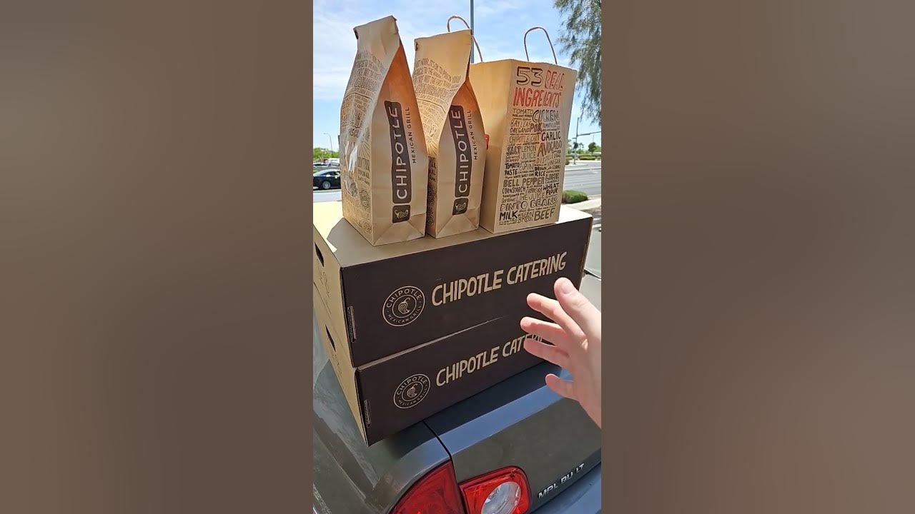 Chipotle catering from Doordash! YouTube