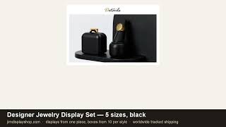 Designer Schmuck-Display-Set für Einzelhandelsgeschäfte – Ring-, Ohrring- und Uhrenschaukasten video