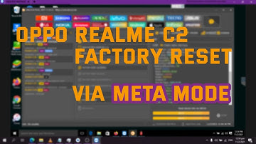 How to Factory Reset Oppo Realme C2 in UnlockTool