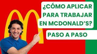 🍔 ¿CÓMO APLICAR PARA TRABAJAR EN MCDONALD’S? | PASO A PASO