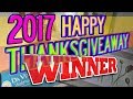 2017 Thanksgiveaway WINNER