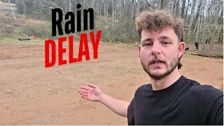Backyard Dirt Oval Track Update! RAIN!