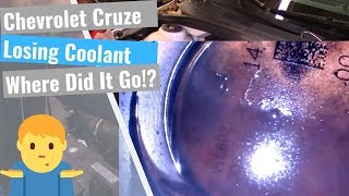 Chevy Cruze: Losing Coolant / No External Leaks?